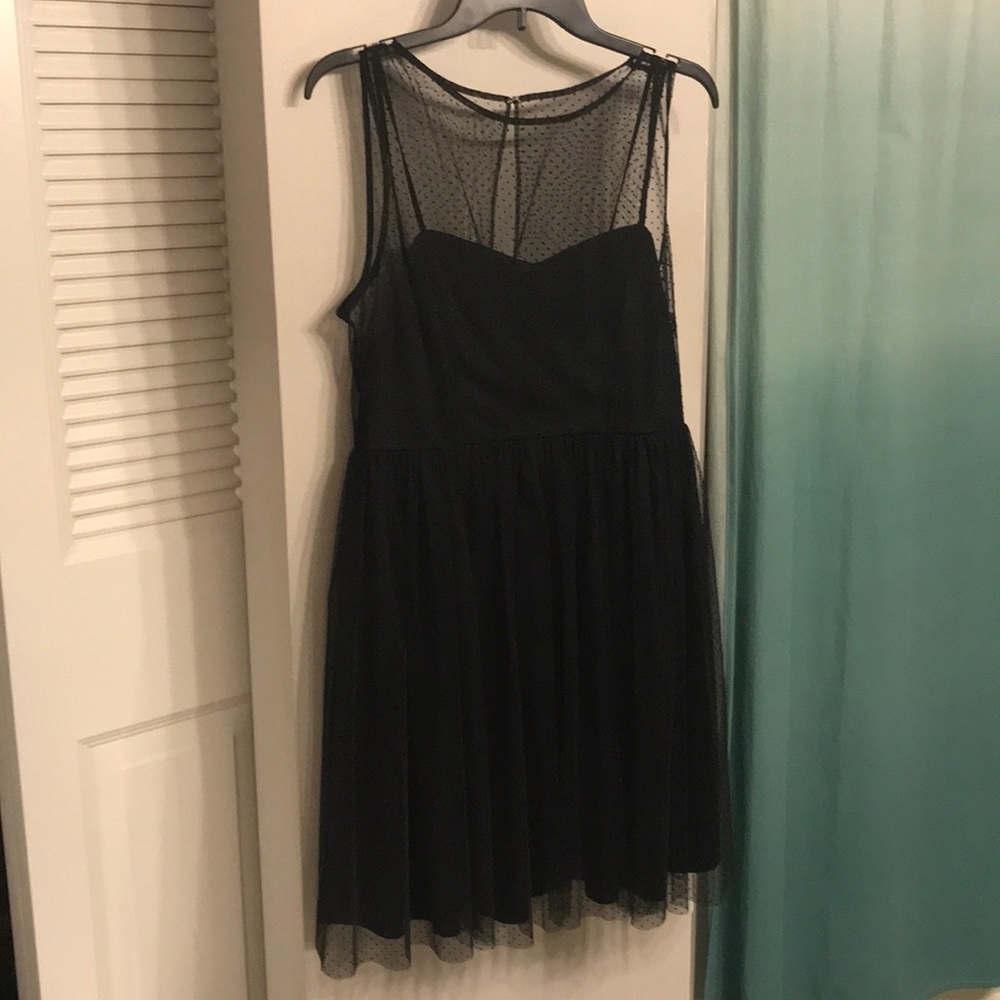 Black cocktail dress